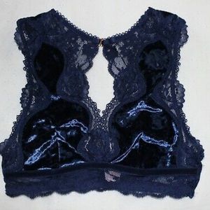 Victoria Secret Blue Velvet Bralette